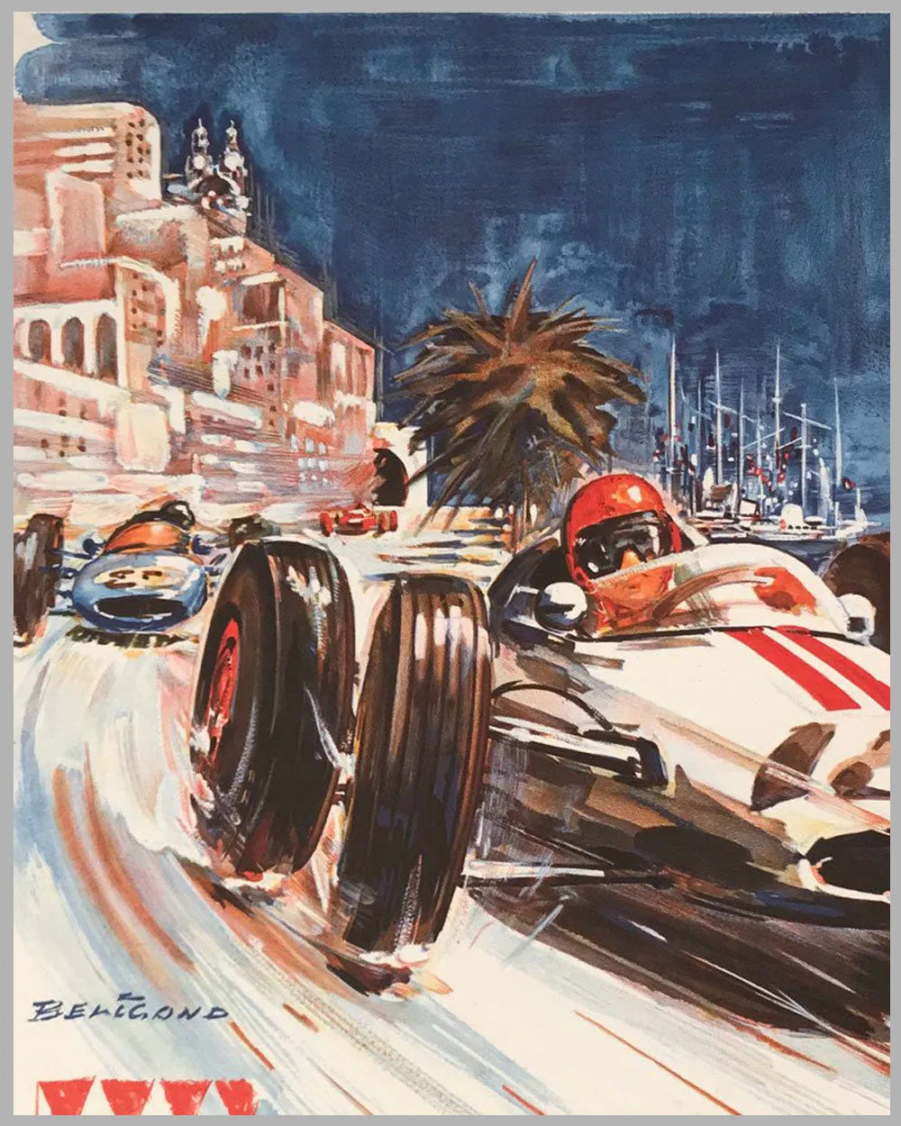 1963 Grand Prix of Monaco poster by Beligond