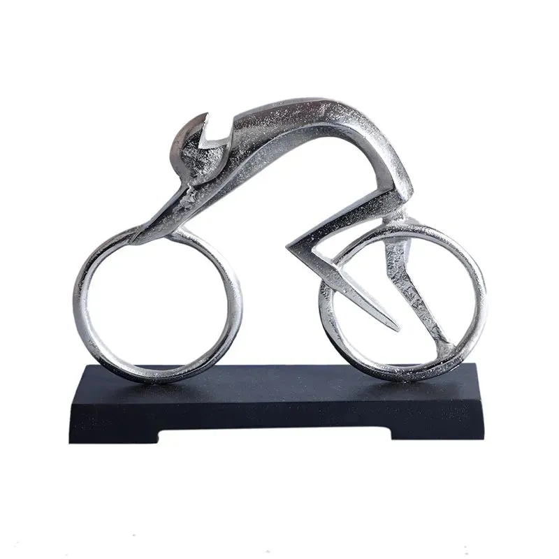 Aluminium Decorative Bicycle Man | Multiple Colors