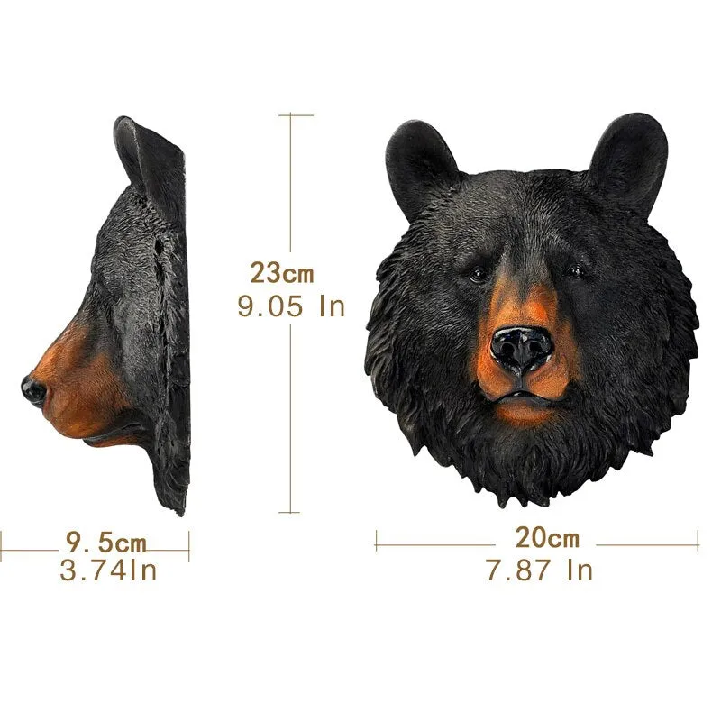 Animal Head Jamaica Interior Wall Decoration Statues