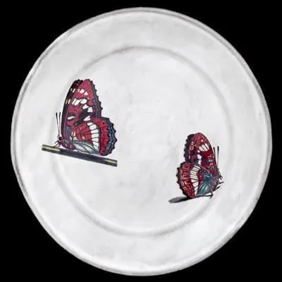 Astier de Villatte John Two Landed Butterflies Plate