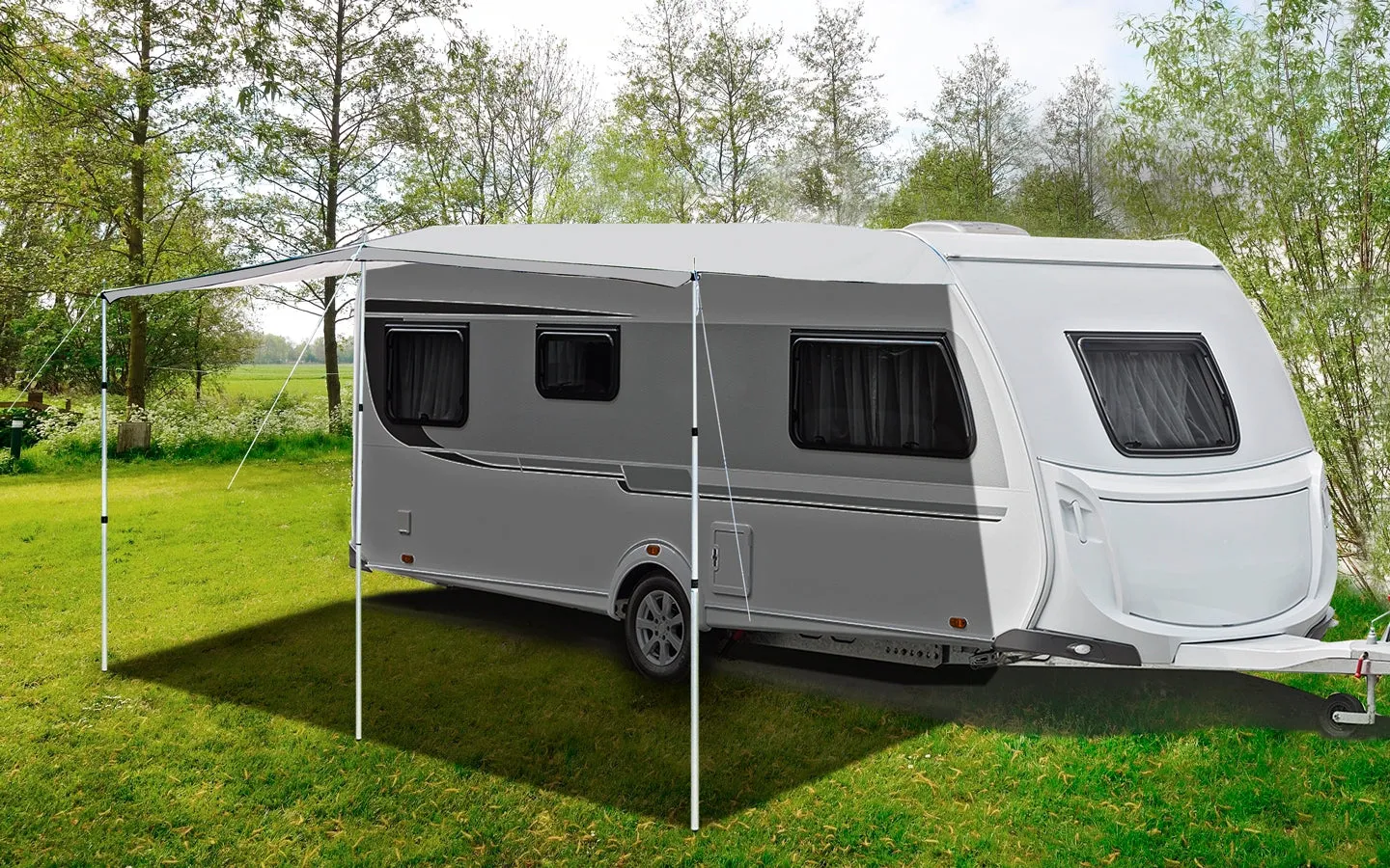 BRUNNER CARASHADE TELO OMBRA PER CARAVAN CON PROFILO DI SCORRIMENTO - DISPONIBILE IN VARIE MISURE