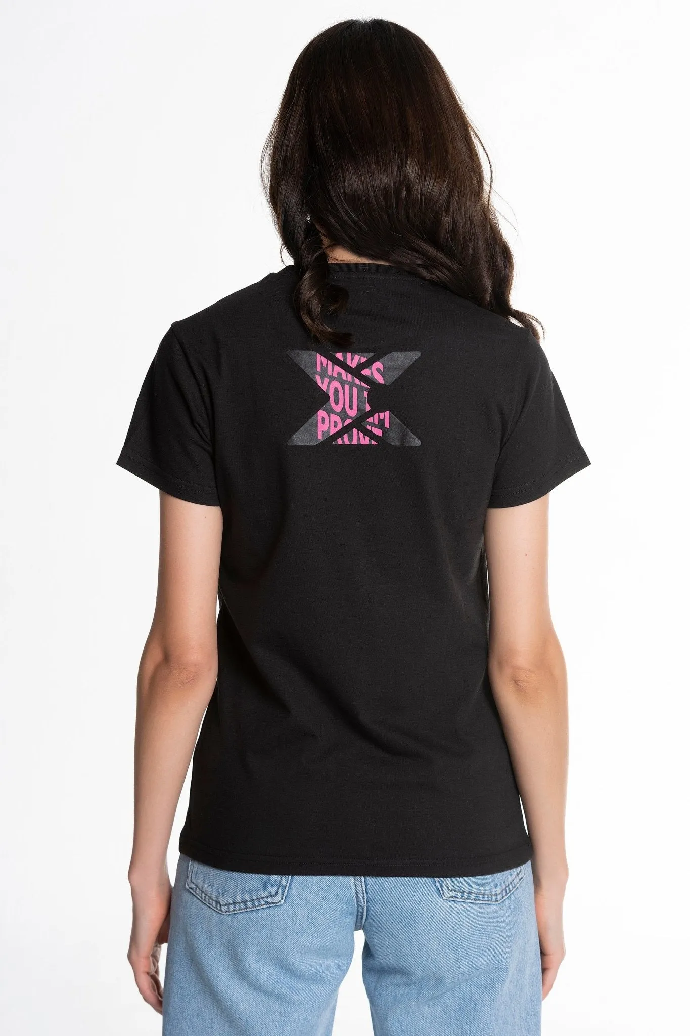 Camiseta padel mujer BASIC CASUAL negro - TALLA L