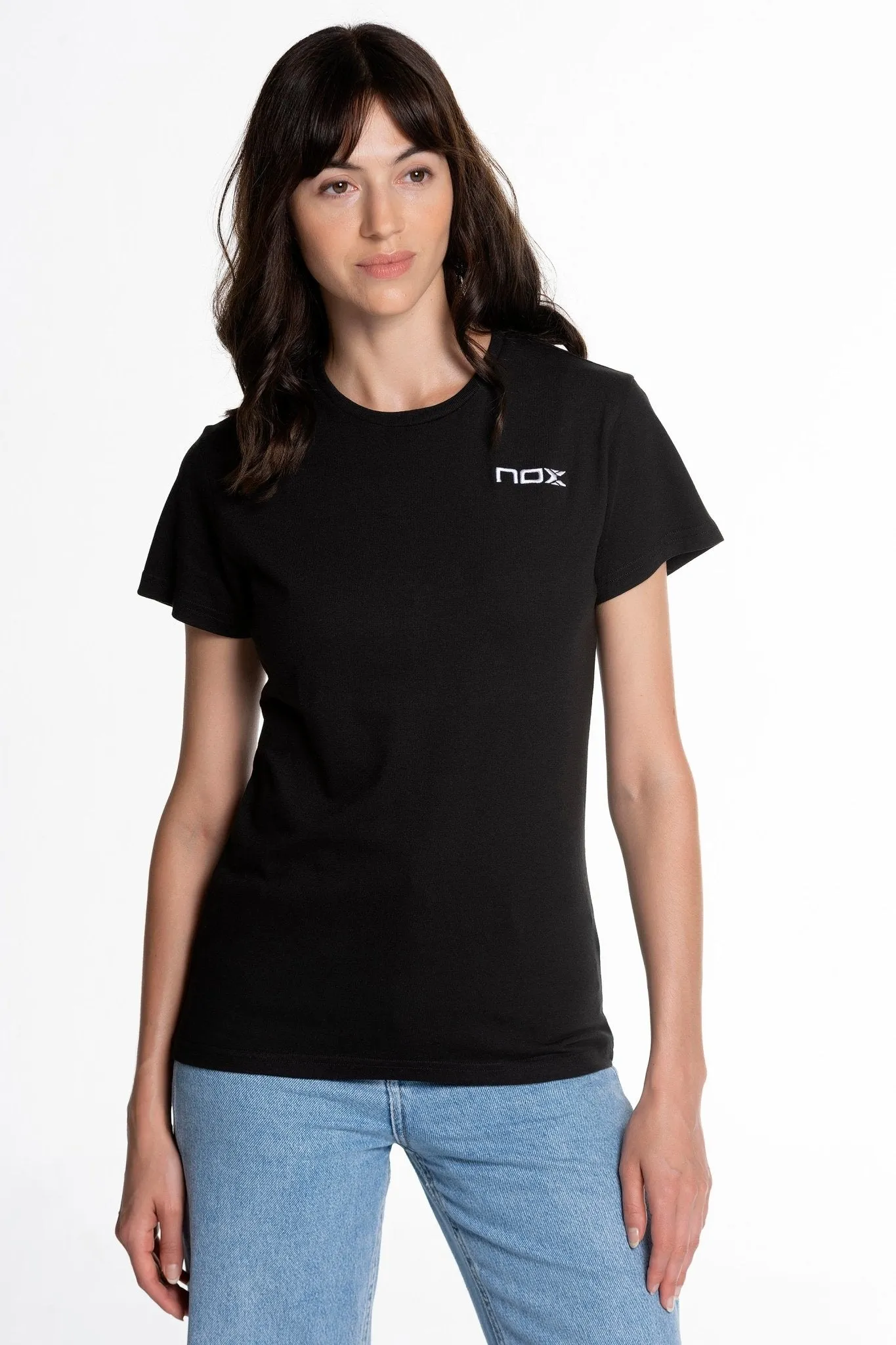 Camiseta padel mujer BASIC CASUAL negro - TALLA L