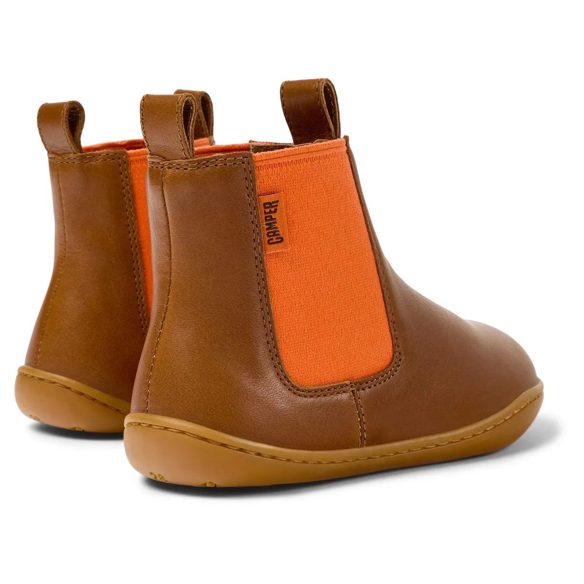 Camper Peu Kids Bottines Marron Orange