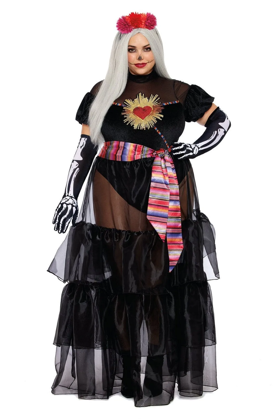 Curvy Day of the Dead Diva Costume