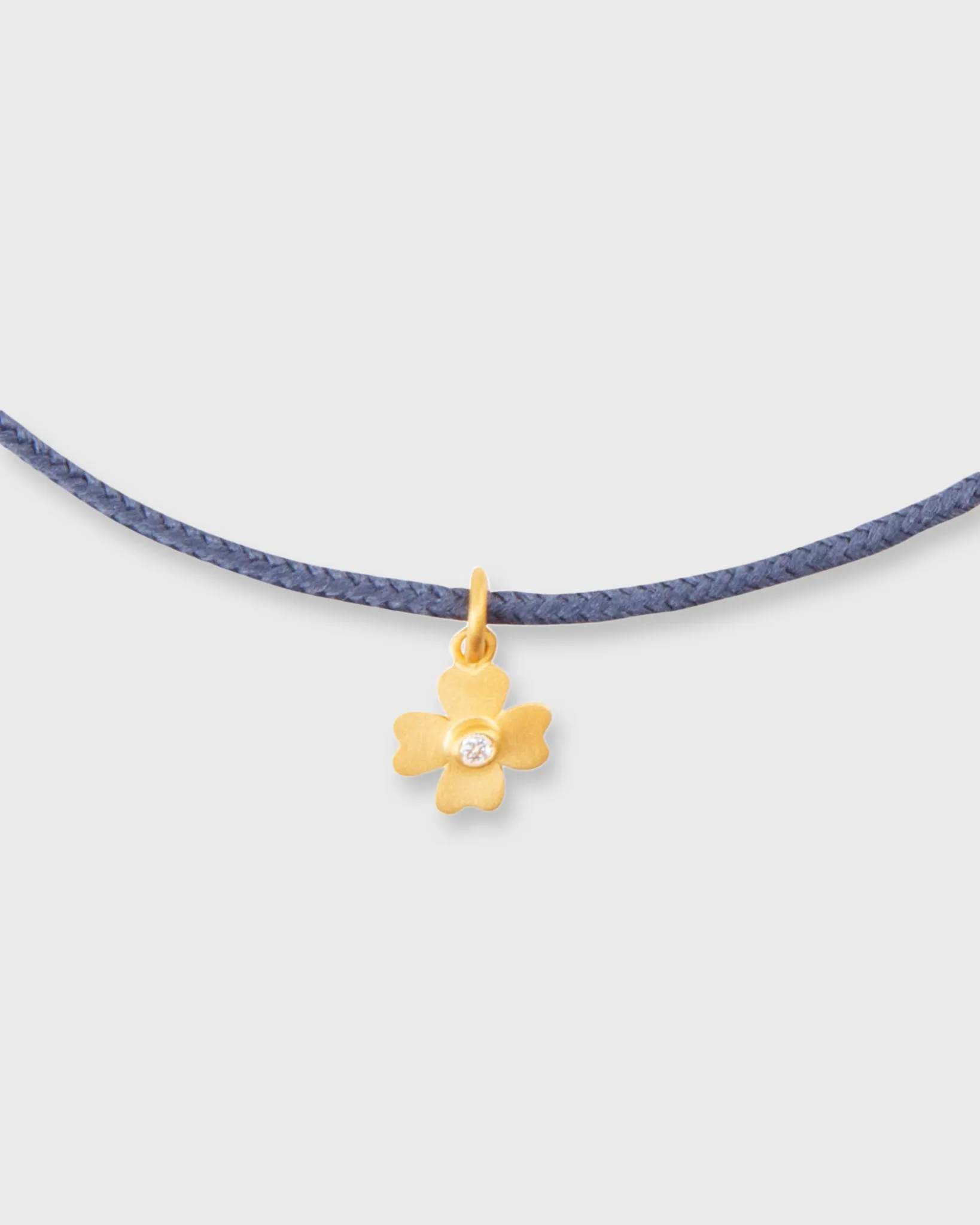 Diamond Clover Charm Bracelet in Gold/Diamond