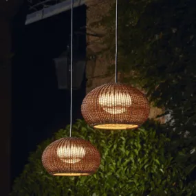 Exterior Woven Sphere Pendant Light