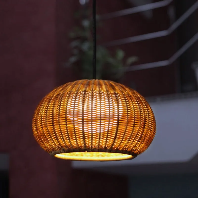 Exterior Woven Sphere Pendant Light