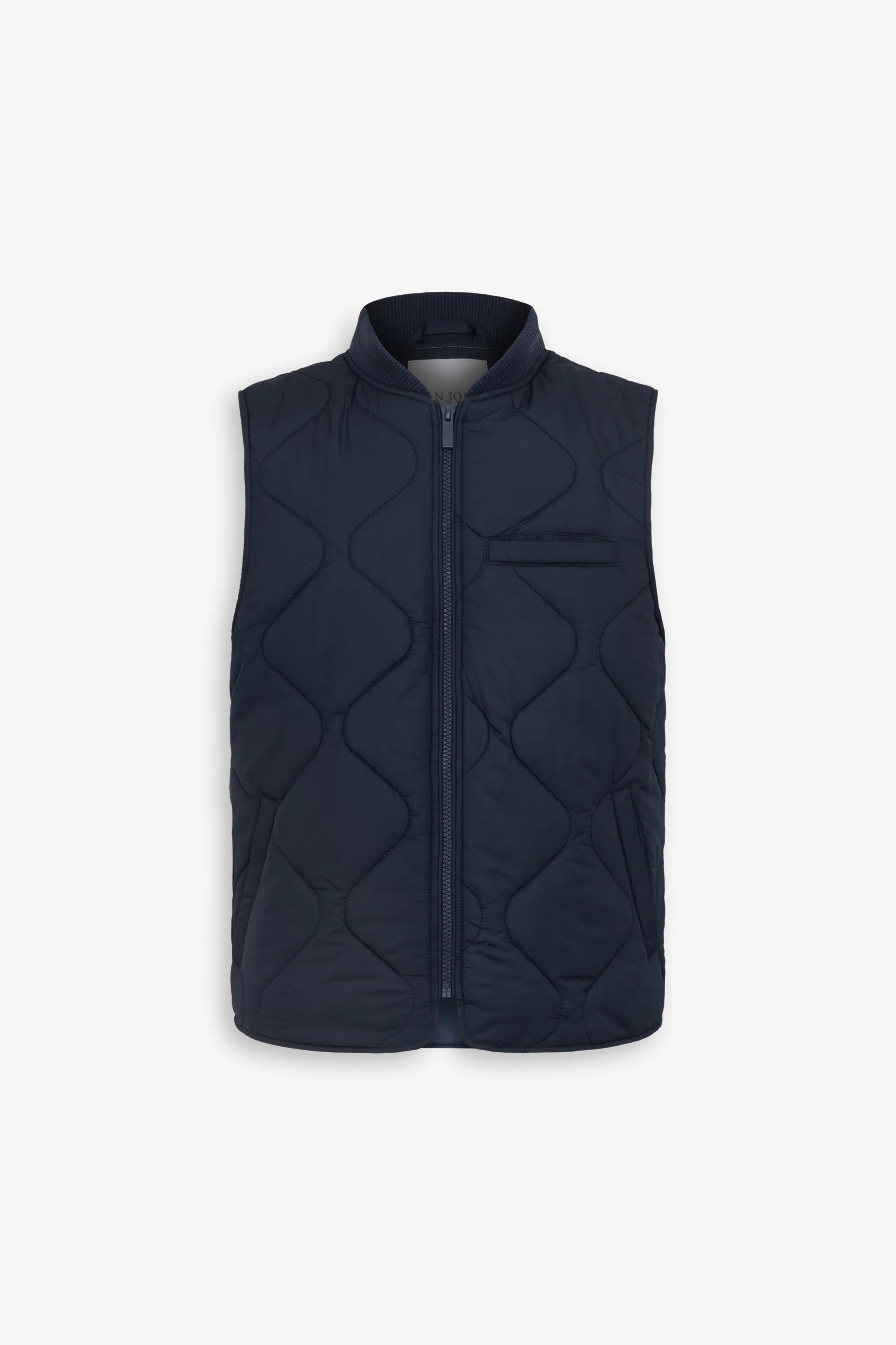 Gilet trapuntato blu