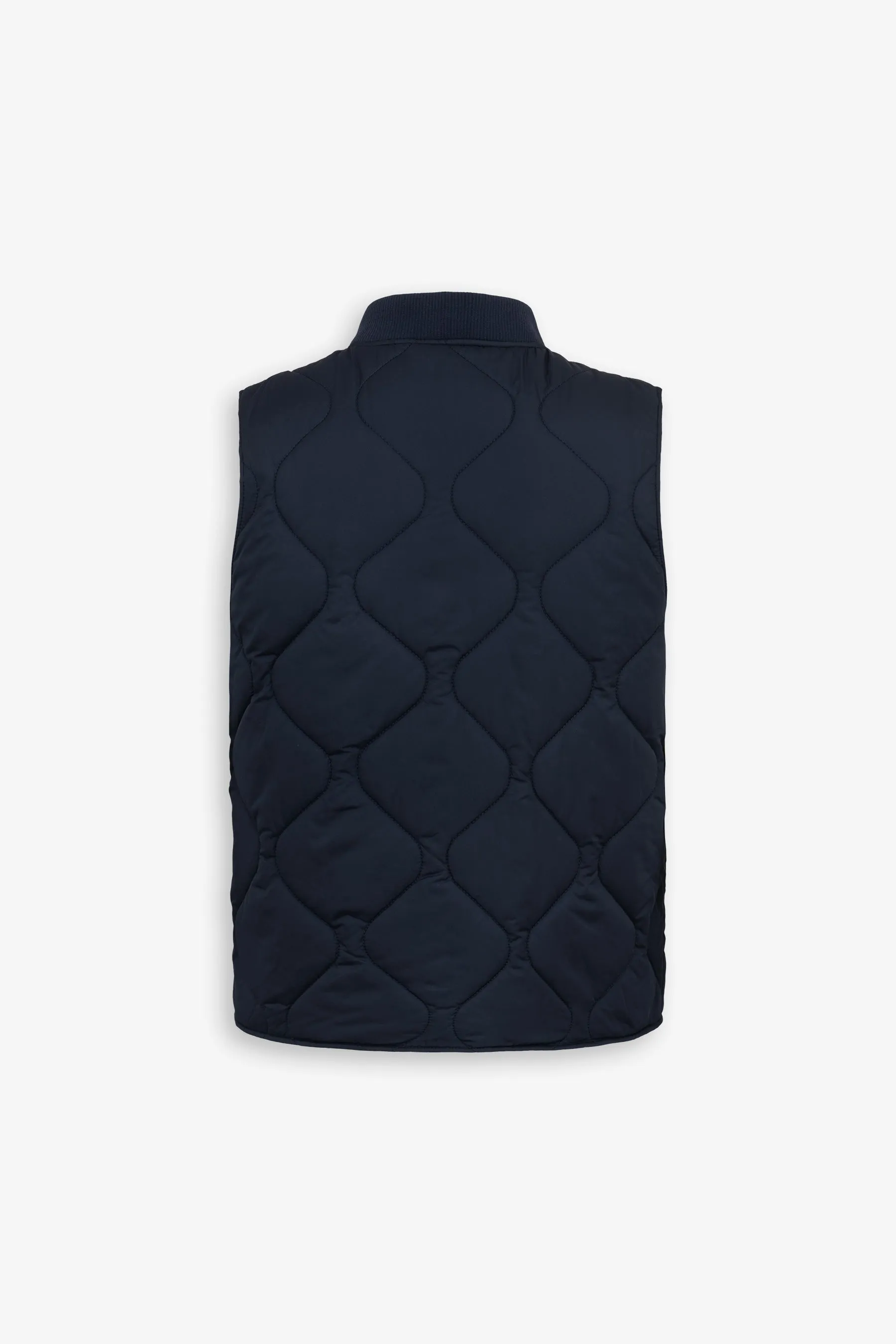 Gilet trapuntato blu