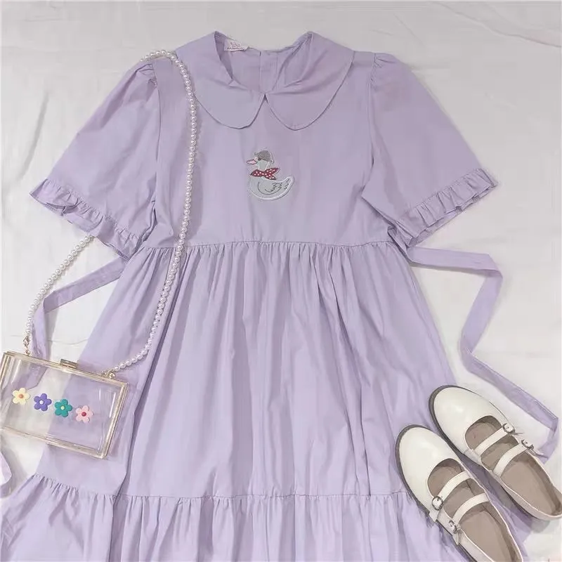 JAPANESE CUTE PASTEL PURPLE DRESS BY50103