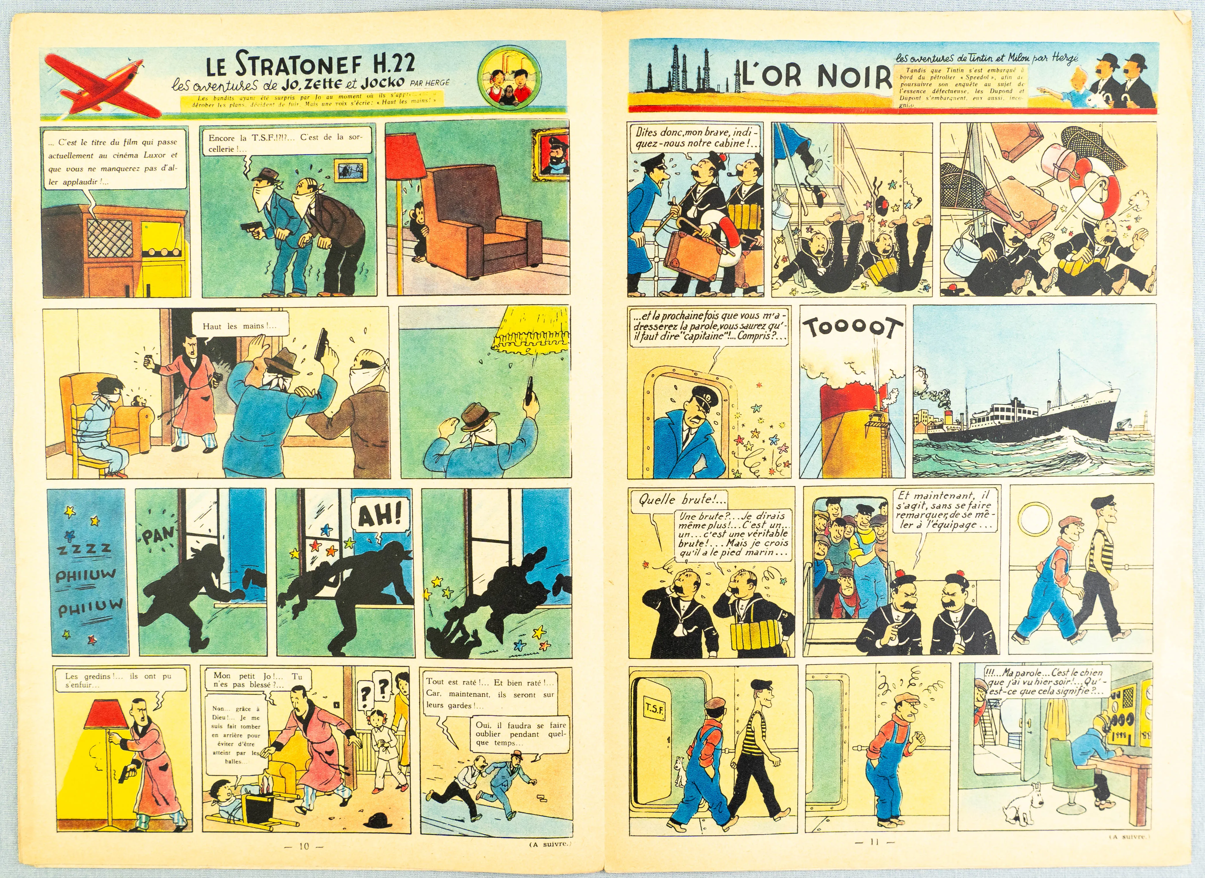 JOURNAL TINTIN Issue 8: 1948 Herge Cover Edition Vintage Comic EO Couverture