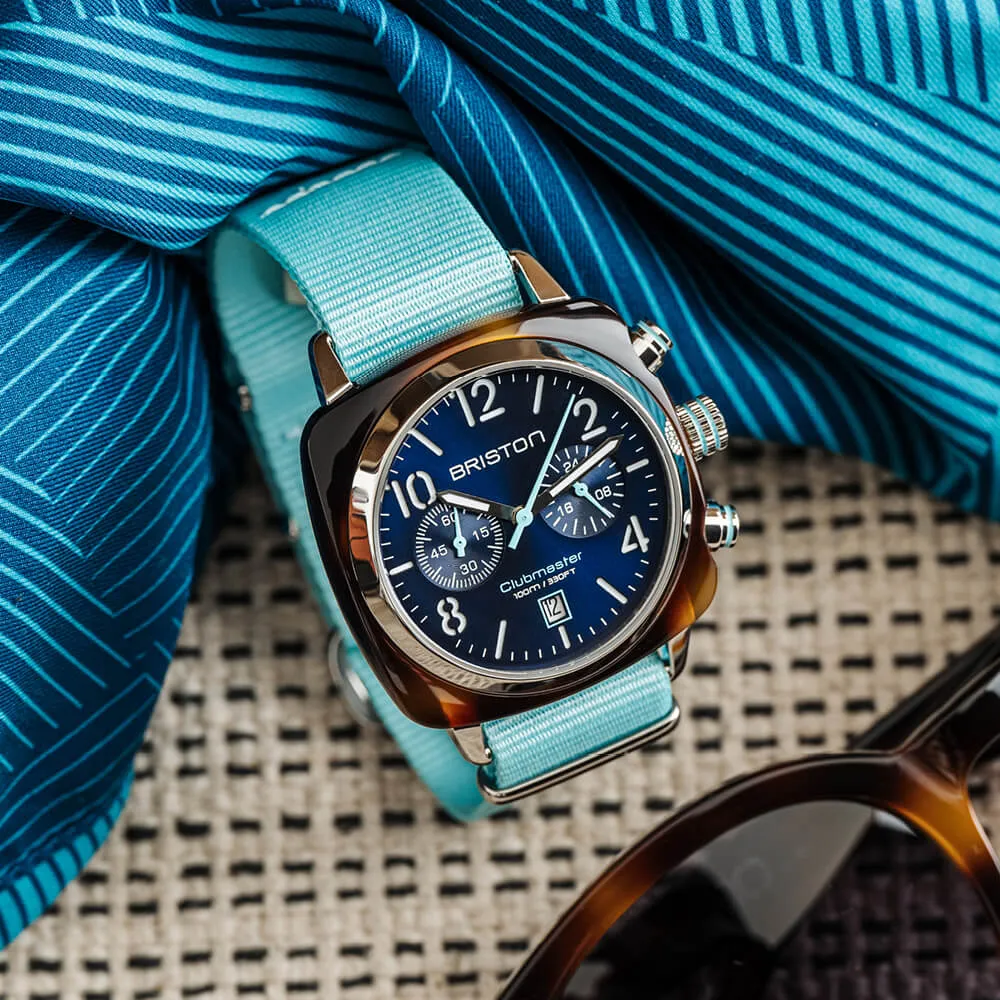 MONTRE BRISTON - CLUBMASTER CLASSIC SUMMER VIBES – BLEU