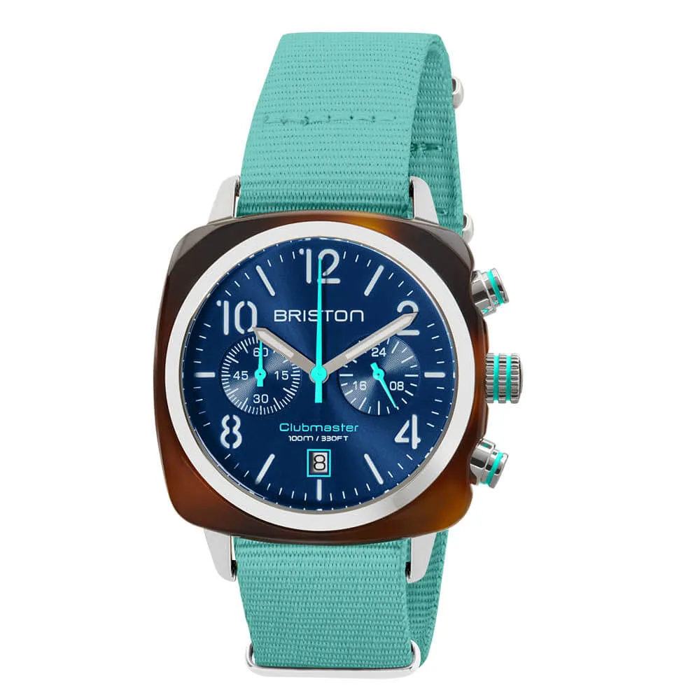 MONTRE BRISTON - CLUBMASTER CLASSIC SUMMER VIBES – BLEU