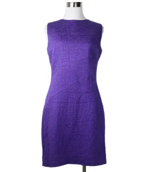 Oscar De La Renta Purple Silk Dress sz 6