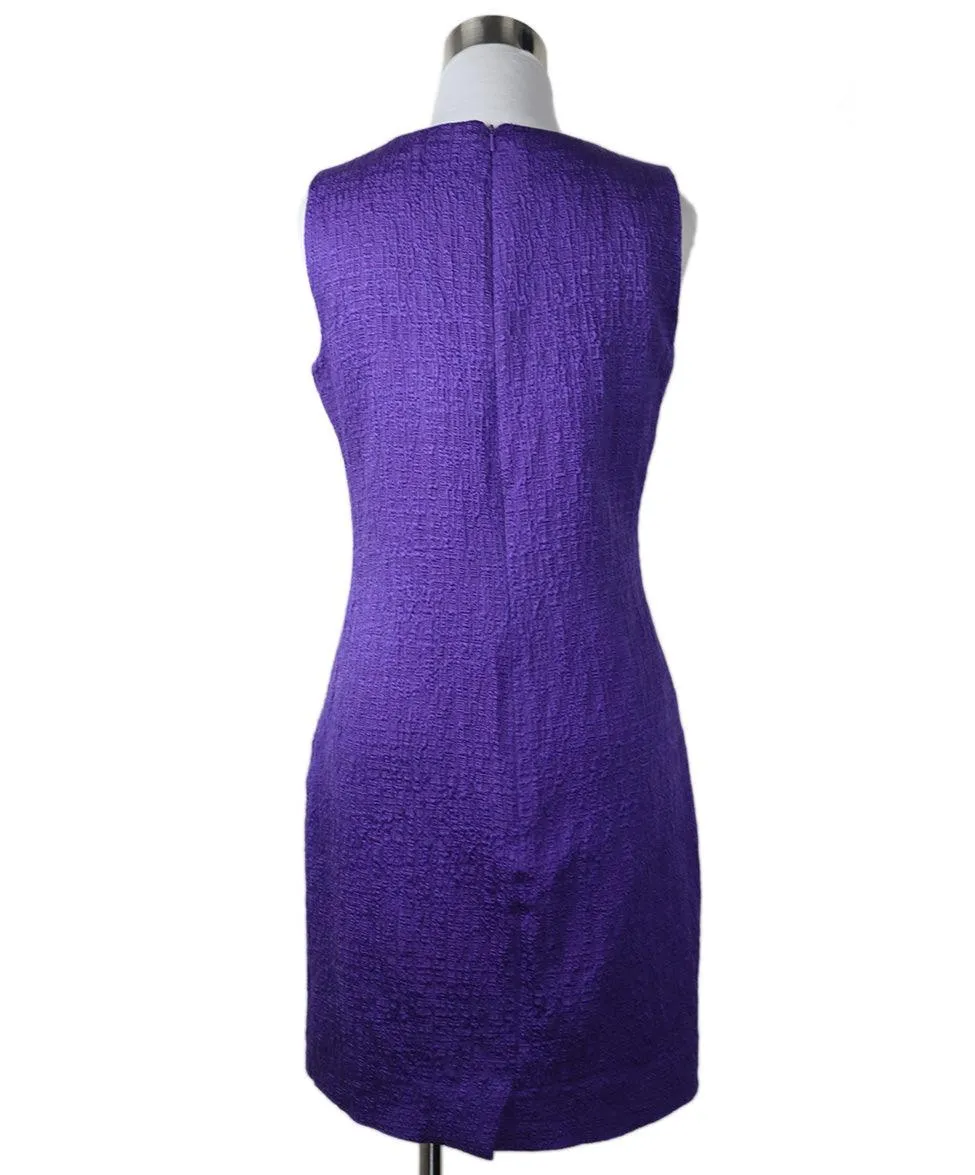 Oscar De La Renta Purple Silk Dress sz 6