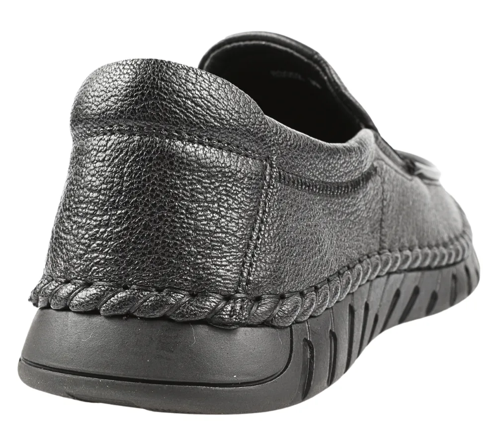 Pantofi casual, barbati, MELS, 83052 negru, piele naturala