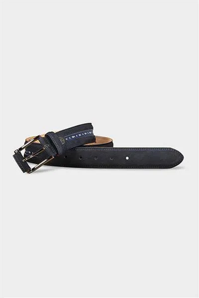 Paul & Shark - Ceinture drapeaux nautiques de cuir nubuk