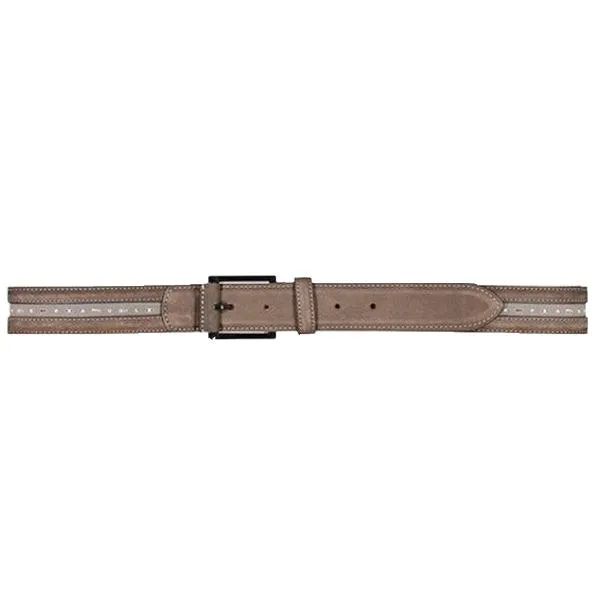 Paul & Shark - Ceinture drapeaux nautiques de cuir nubuk