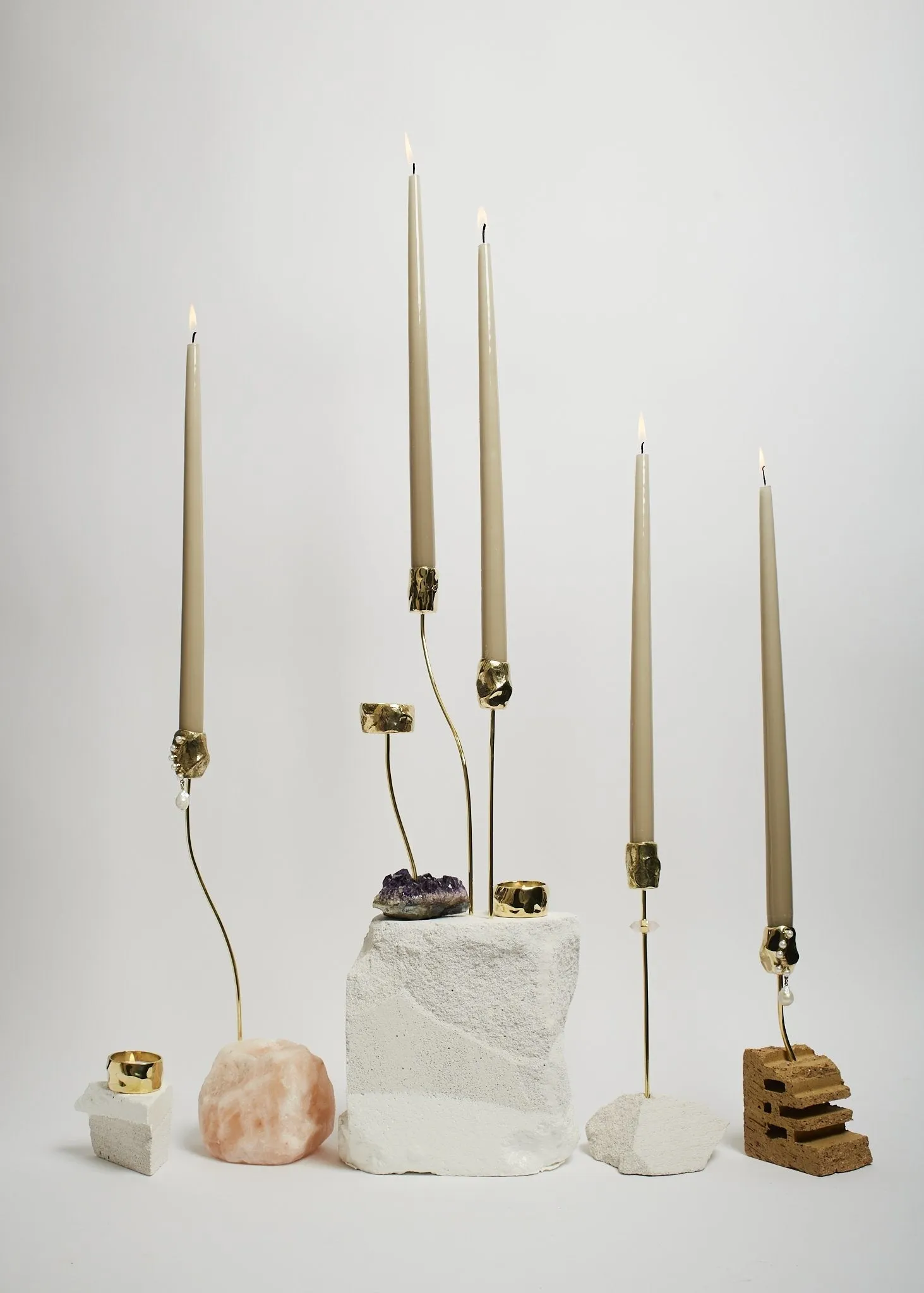 Pearled Candle Light Holder - Maxi