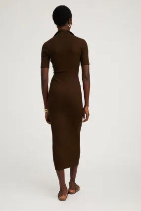 PRE ORDER - Rib Polo Maxi Dress