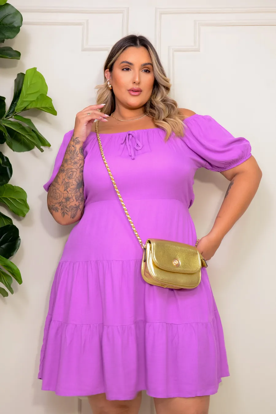 Vestido Plus Size Solto Helena