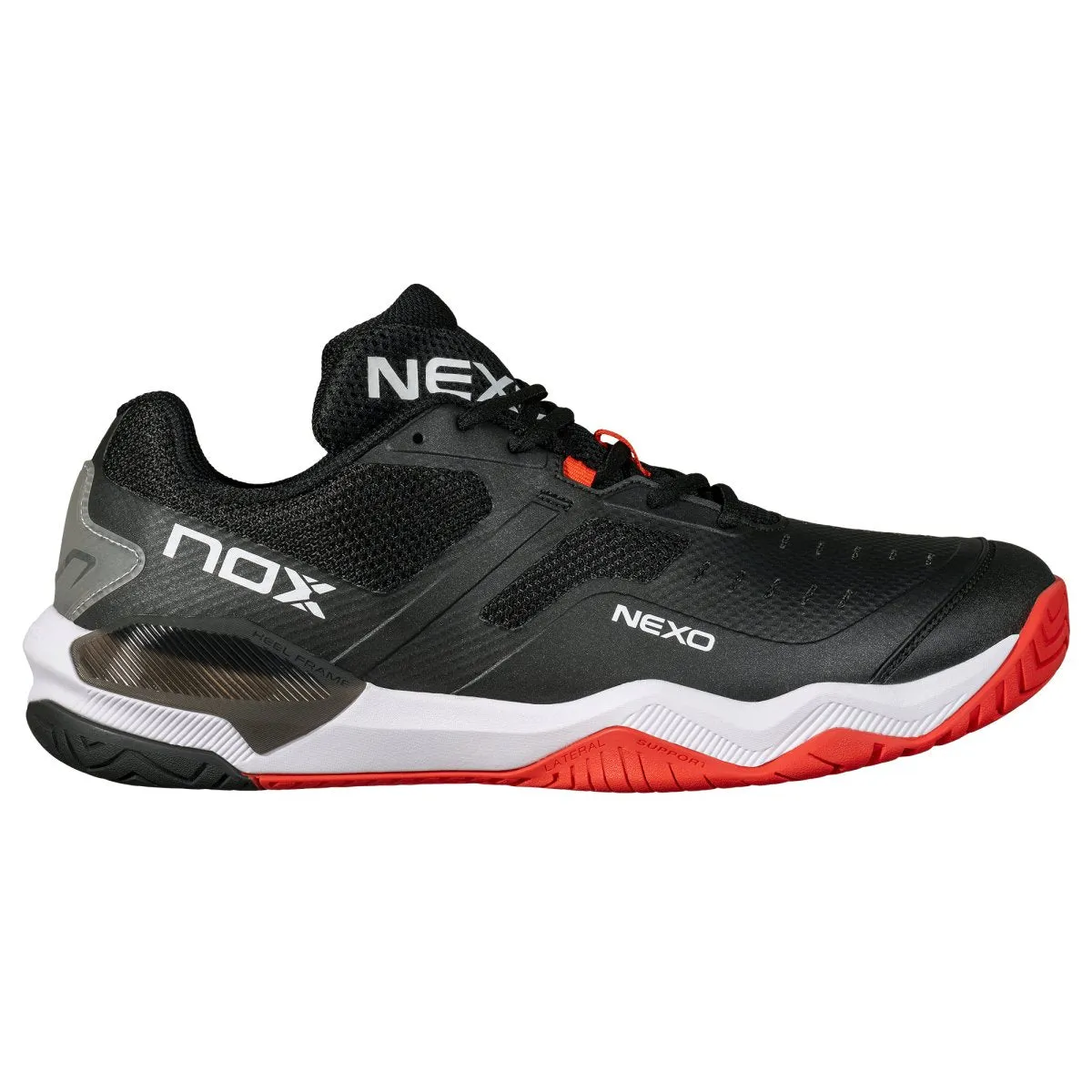 Zapatillas de Pickleball LUX NEXO Negro/Rojo Lava